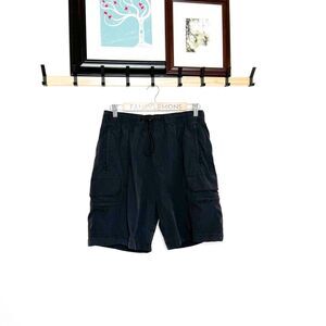H&M Men’s Relaxed Fit Black Cargo Shorts Size Small
